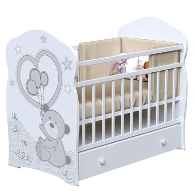 Детская кровать Toby ВДК белая